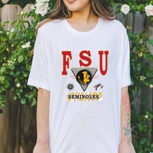 Florida State Seminoles Football White Tshirt, Cotton Tee
